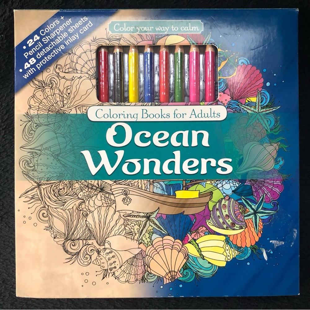 Ocean Wonders Color Your Way To Calm : Coloring Book For Adults